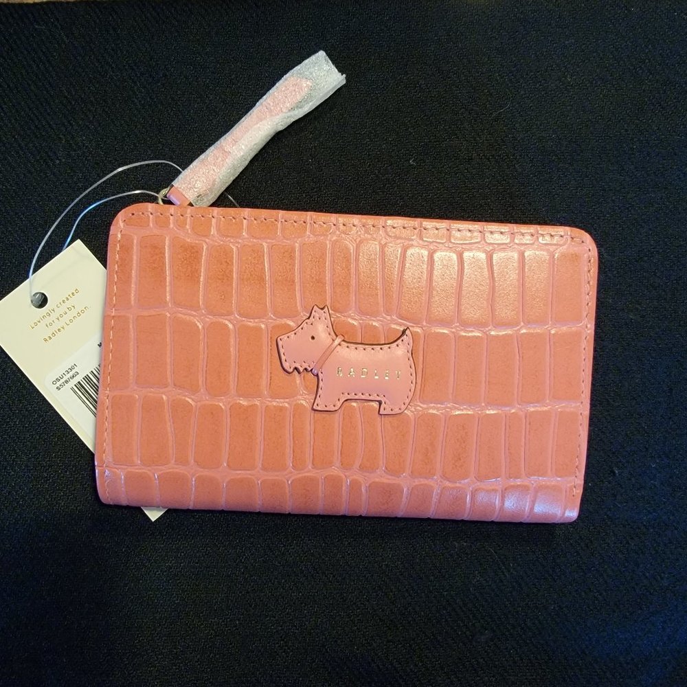**NEW** Radley London Small Pink Scottie Wallet